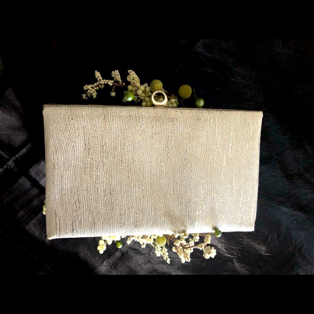 Structured Silver VINTAGE Evening Bag